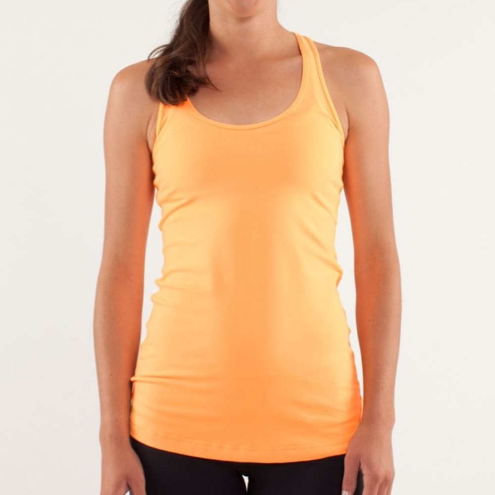 Lululemon Cool Racerback Creamsicle Pop orange sz 4